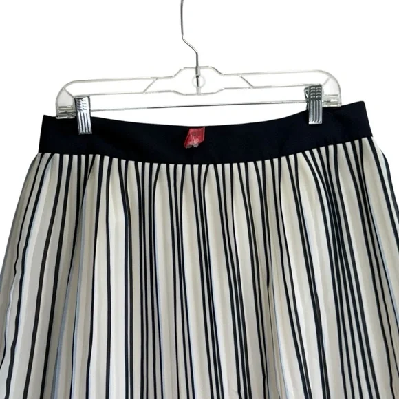 J Crew Navy Blue and White Pleated Midi Skirt.
Size 10 - Picture 2 of 12